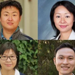 Clockwise from upper-left: Enbo Zhu, Lili Yang, Jiaji (Victor) Yu, and Yu Huang.